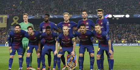Momčad Barcelone (Foto: AFP)