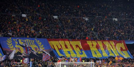 Koreografija navijača posvećena Messiju (Foto: AFP)