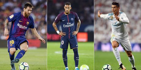 Lionel Messi, Neymar i Cristiano Ronaldo (Foto: AFP)
