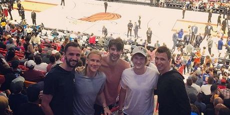 Vatreni na NBA utakmici (Foto: Instagram)