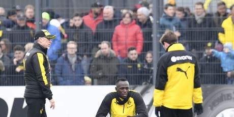 Usain Bolt na treningu Borussije Dortmund (Foto: AFP)