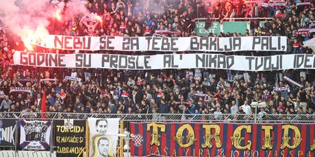 Poruka Torcide posvećena bivšem preminulom članu žanu Ojdaniću