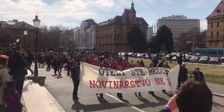 Prosvjed hrvatskih novinara (Foto: Dnevnik.hr)