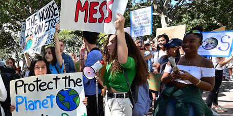 Prosvjed za klimu, LA (Foto: Frederic J. BROWN / AFP)