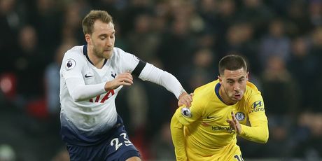 Cristian Eriksen i Eden Hazard (Foto: AFP)