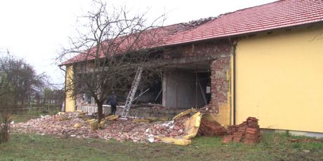 Kuća u Donjem Vidovcu nakon eksplozije (Foto: Dnevnik.hr)