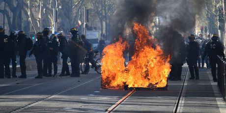 Prosvjed u Parizu (Foto: Sylvain THOMAS / AFP)