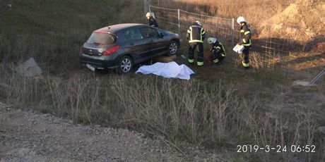 Nesreća kod Petrijevaca (Foto: JVP Osijek)