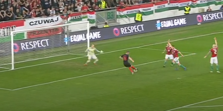 Rebić zabija gol Mađarskoj za 1:0
