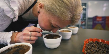 Coffee cupping