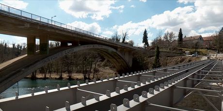 Pješački most preko Korane - 2