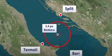 Potres na Jadranu magnitude 5,5 - 1