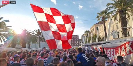 Hrvatski navijači u Splitu