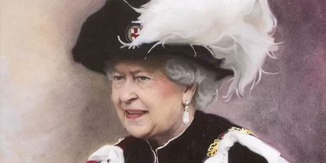 Portret kraljice Elizabete II.