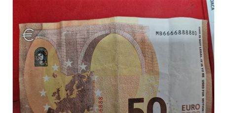 Lažna novčanica od 50 eura - 1