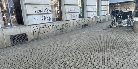 Grafit na Trgu bana Josipa Jelačića