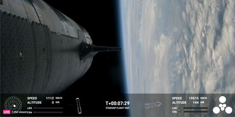 Starship u Zemljinoj orbiti