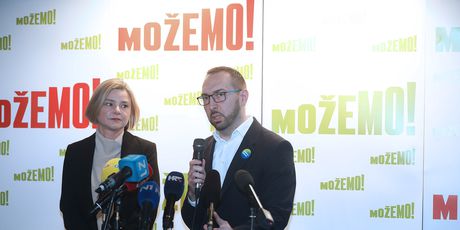 Sandra Benčić i Tomislav Tomašević na predstavljanju programa Možemo! - 1