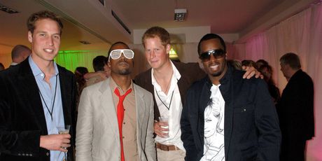 Princ Harry, princ William, Sean Diddy Combs i Kanye West - 4
