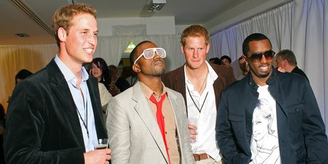 Princ Harry, princ William, Sean Diddy Combs i Kanye West - 7
