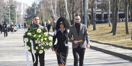 Lidija Vukićević, Pogreb Saše Popovića