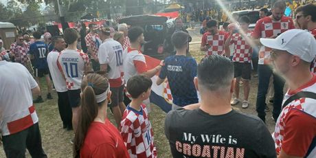 Navijači pred utakmicu Hrvatska - Kolumbija