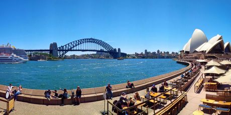 Sydney Opera House i Harbour Bridge
