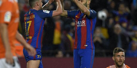 Mascherano slavi prvi gol za Barcelonu (Foto: AFP)