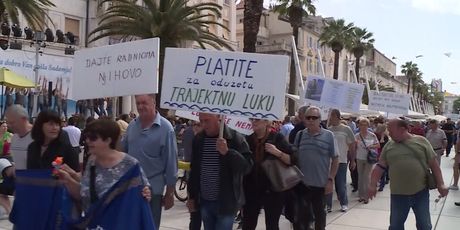 Prosvjed Dalmacijavina u Splitu (Foto: Dnevnik.hr)