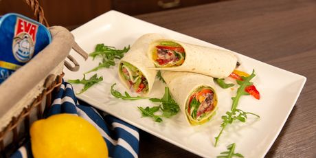 Wrap s povrćem i sardinama