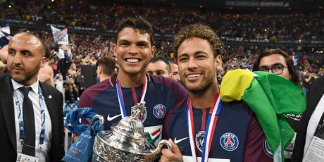 Neymar na slavlju PSG-a (Foto: AFP)