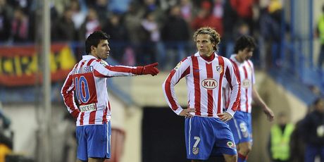 Sergio Aguero i Diego Forlan u dresu Atletica (Foto: AFP)