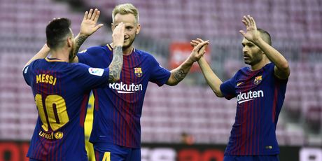 Messi, Rakitić i Iniesta (Foto: AFP)