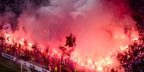 Bakljada na finalu Europske lige (Foto: AFP)