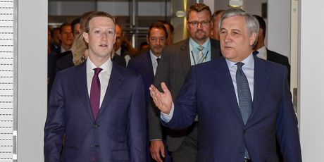 Mark Zuckerberg i Antonio Tajani (Foto: © European Union 2018 - Source : EP)