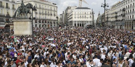 Slavlje u Madridu nakon osvajanja Lige prvaka (Foto: AFP)