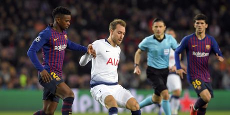 Nelson Semedo i Christian Eriksen (Foto: AFP)