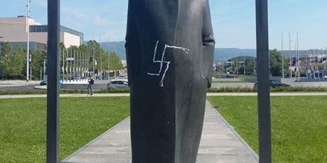 Išaran spomenik Većeslava Holjevca (Foto: Antifašistički vjesnik) - 1