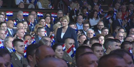 Predsjednica na svečanoj akademiji povodom Dana oružanih snaga (Foto: Dnevnik.hr)