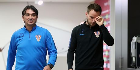 Zlatko Dalić i Ivan Rakitić (Photo: Sanjin Strukic/PIXSELL)