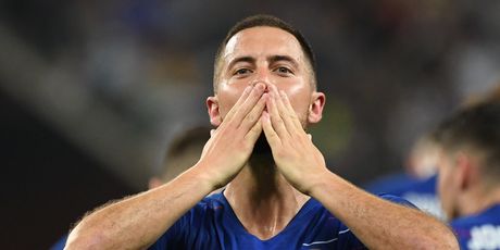 Eden Hazard slavi pobjedu (Foto: AFP)