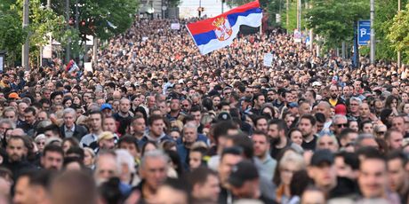 Veliki prosvjed u Beogradu