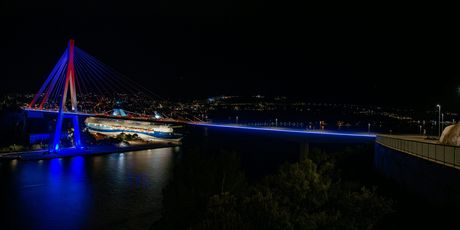 Završen projekt osvjetljavanja Mosta dr. Franje Tuđmana u Dubrovniku - 1