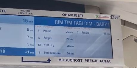 Podrška Baby Lasagni iz tramvaja i zrakoplova - 1