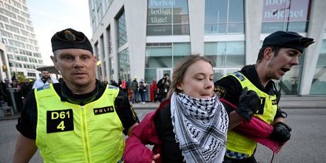 Greta Thunberg na pro-palestinskom prosvjedu u Švedskoj - 2