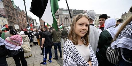 Greta Thunberg na pro-palestinskom prosvjedu u Švedskoj - 5