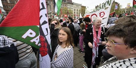Greta Thunberg na pro-palestinskom prosvjedu u Švedskoj - 6