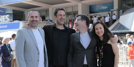 Ekipa filma Čovjek koji nije mogao šutjeti u Cannesu