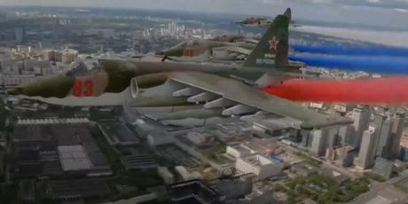 Prelet ruskih ratnih aviona iznad Moskve - 1