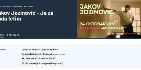 Rasprodan koncert Jakova Jozinovića